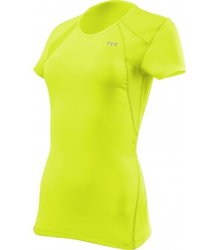 TYR - tricou alergare - All Elements Running W - galben fluo
