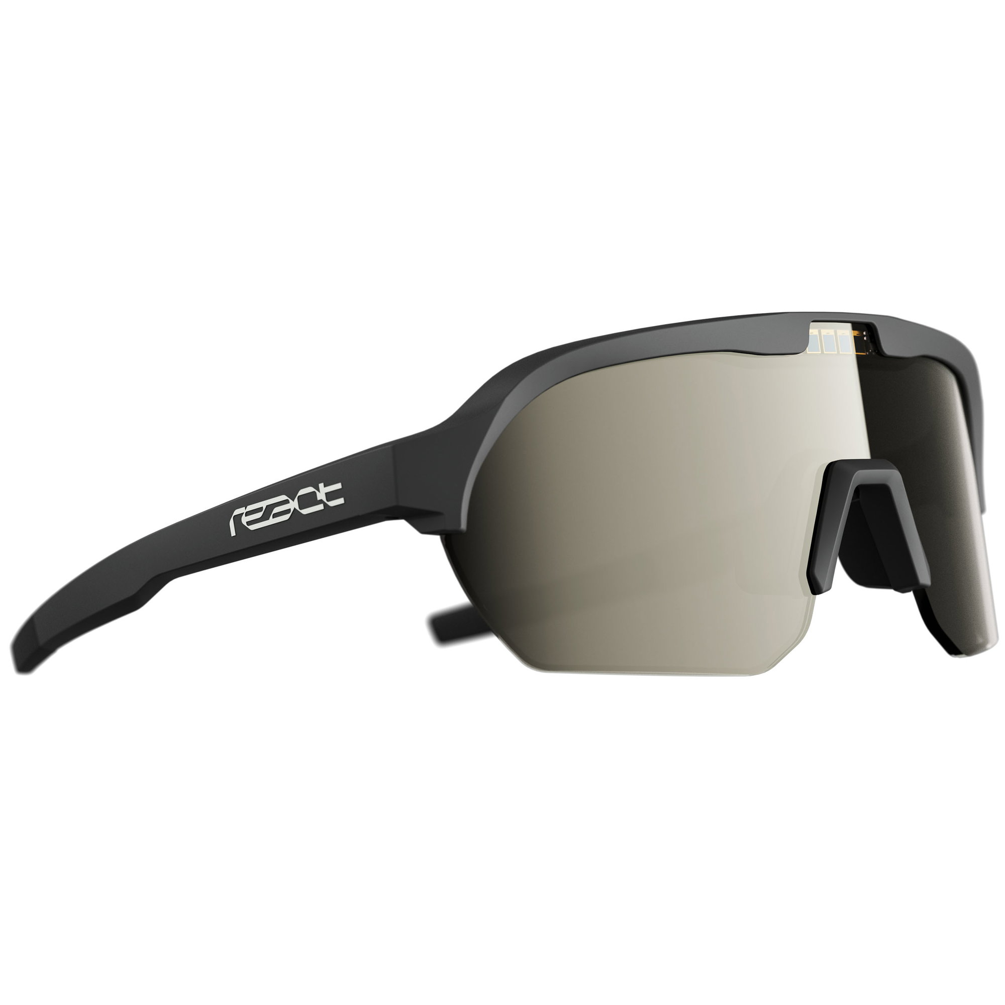 Ochelari de soare electro fotocromatici React Swiss OPTRAY ONYX - lentila gri si rama neagra