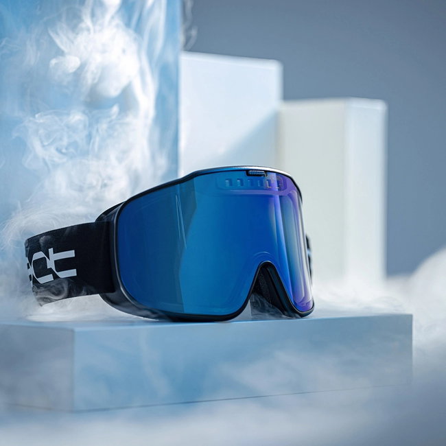 Ochelari de schi electro fotocromatici React Swiss SIGHT - lentila Sky si rama neagra