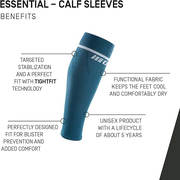 CEP - jambiere compresie gamba - Essential Calf Sleeves - alb
