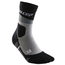 CEP - sosete compresie medii - max cushion hiking merino mid-cut - grey I black