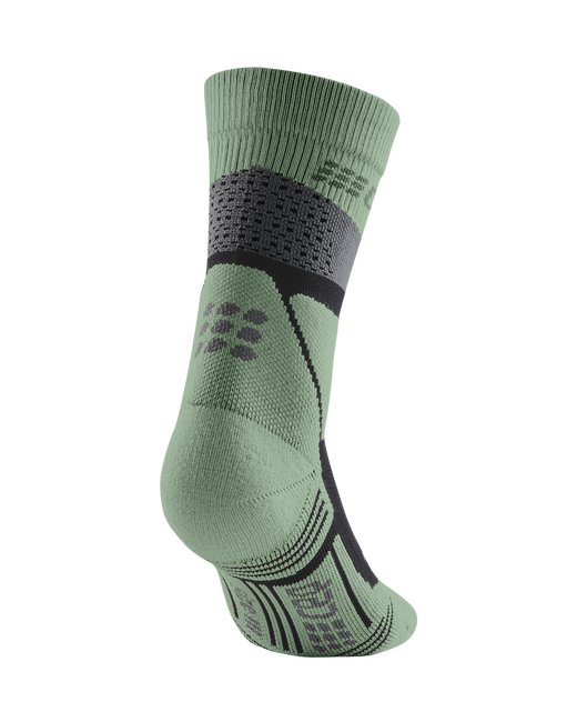 CEP - sosete compresie medii - max cushion hiking merino mid-cut - grey I mint