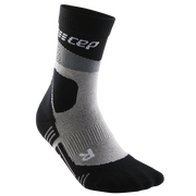 CEP - sosete compresie medii - max cushion hiking merino mid-cut - grey I black