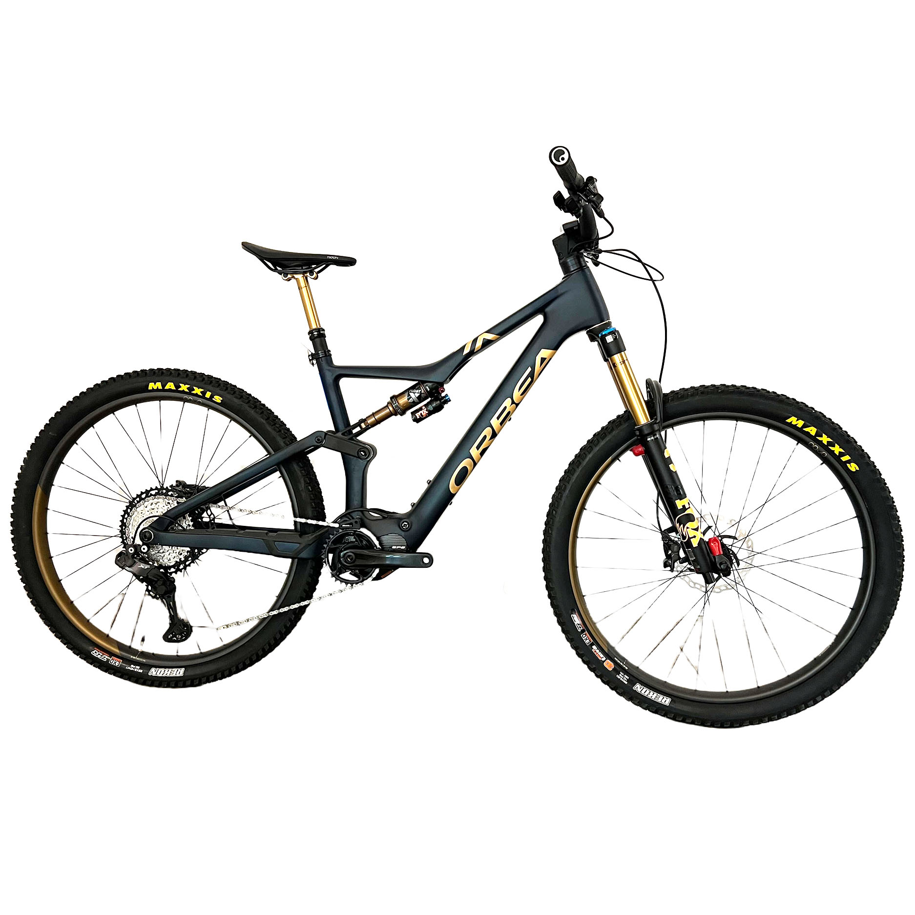 garmin Orbea RISE M-TEAM - MyO custom - Dark Blue | Metallic Gold Sand