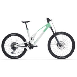 Bicicleta electrica MTB usoara - Unno IKKI Elite - alb-verde