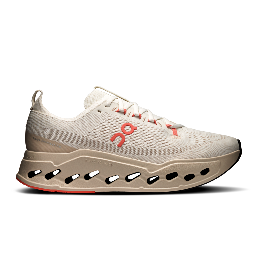 On On - pantofi alergare - Cloudsurfer Max - Ivory | Salmon