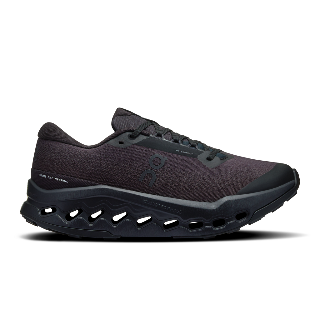 On On - pantofi alergare trail - Cloudsurfer Trail 2 WP W - Black | Black