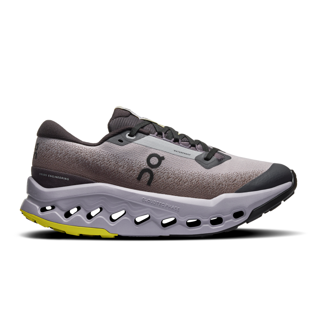 On On - pantofi alergare trail - Cloudsurfer Trail 2 WP W - Black | Lilac