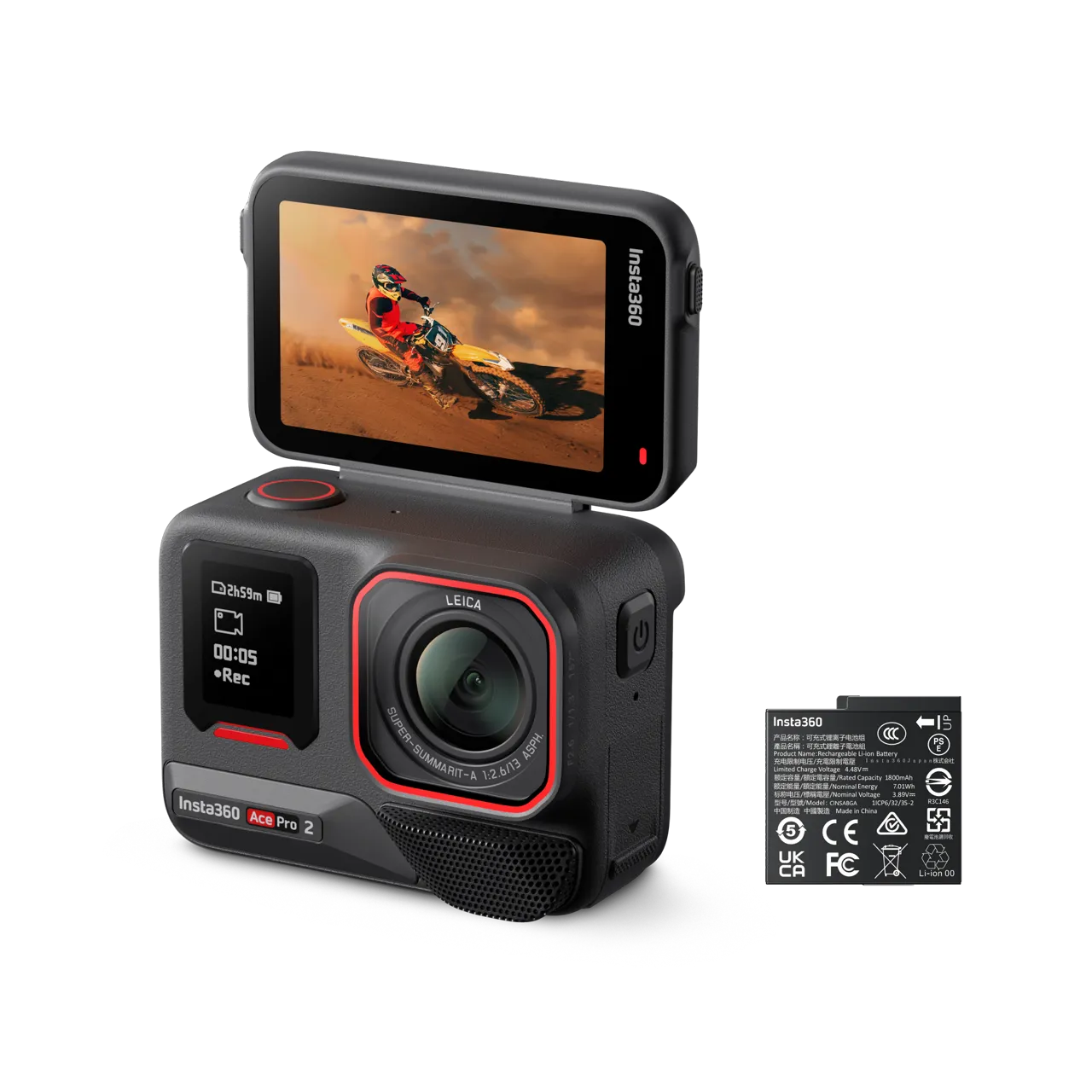 drone dji Insta360 Ace Pro 2 – Cameră de acțiune profesională 8K cu senzor 1/1.3″ şi lentilă Leica