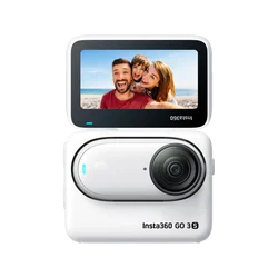 Insta360 GO 3S – Cameră ultra-compactă 4K pentru creatori - editie standard - 64gb alba