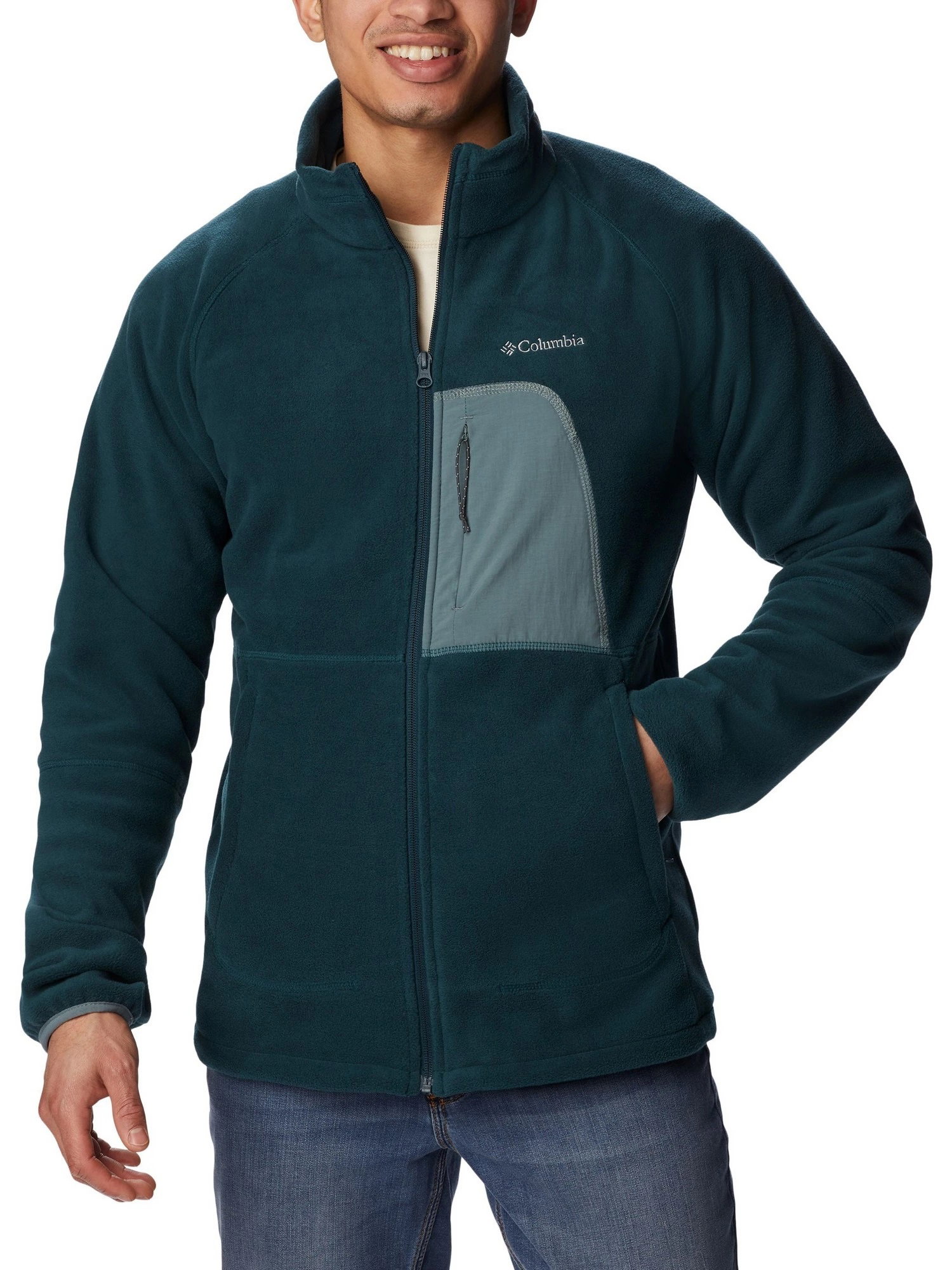 Columbia Columbia - Bluza Barbati Columbia Rapid Expedition Full Zip Fleece - albastru