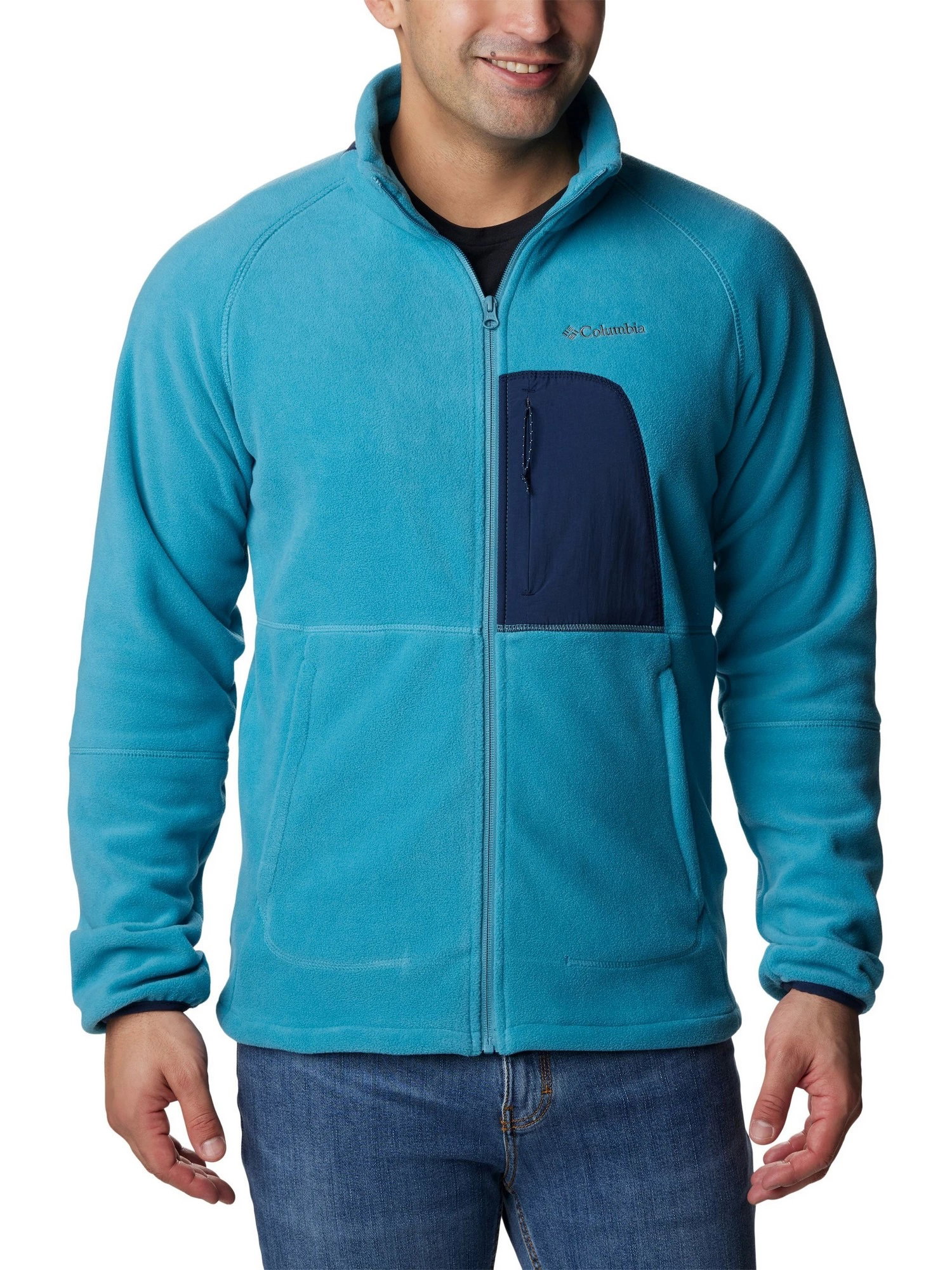 Columbia Columbia - Bluza Barbati Columbia Rapid Expedition Full Zip Fleece - albastru