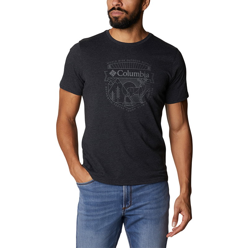 Columbia Columbia - Tricou Barbati Columbia Bluff Mesa Graphic Tee II - negru