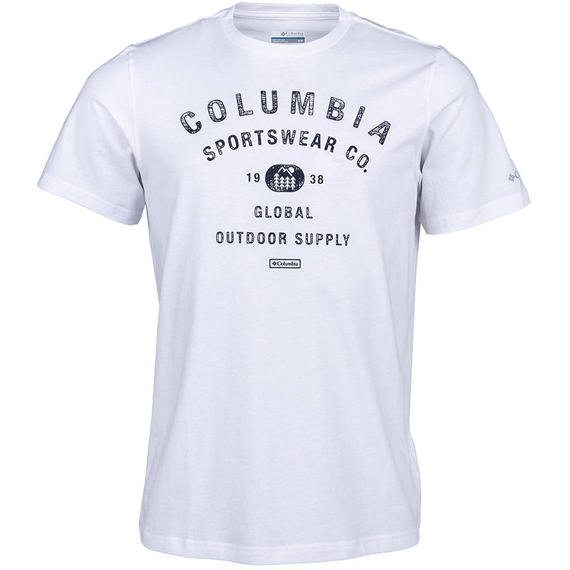 Columbia Columbia - Tricou Barbati Columbia Path Lake Graphic Tee II - alb