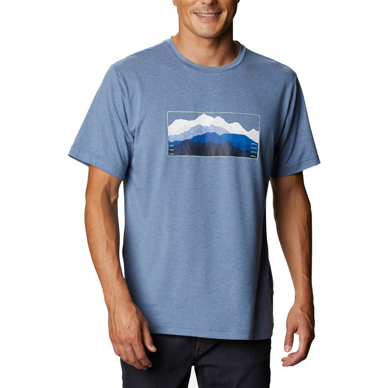 Columbia Columbia - Tricou Barbati Columbia Tech Trail Graphic Tee - albastru