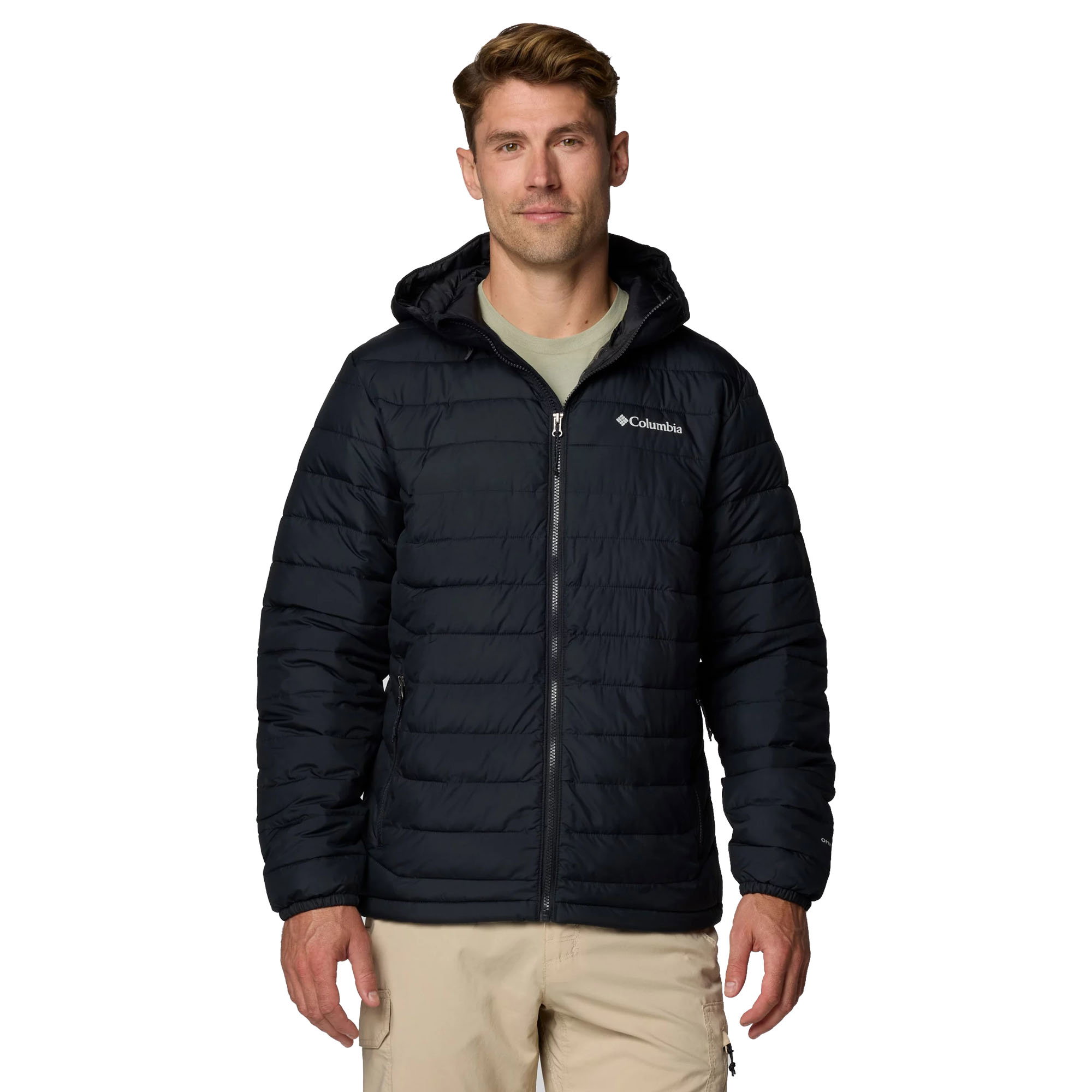 Columbia Columbia - Geaca Barbati Columbia Powder Lite II Hooded - negru