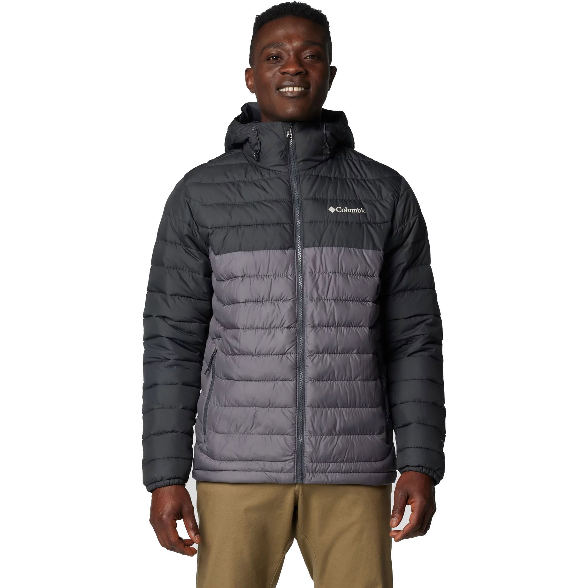 Columbia Columbia - Geaca Barbati Columbia Powder Lite II Hooded - gri