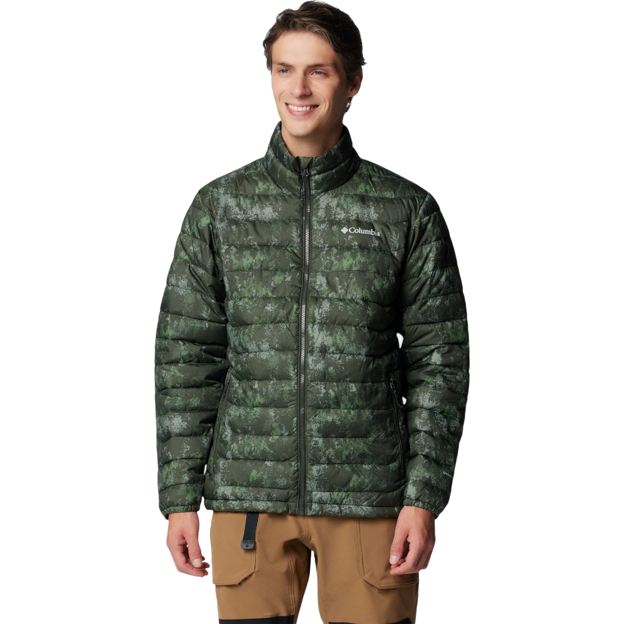Columbia Columbia - Geaca Barbati Columbia Powder Lite II Printed - verde