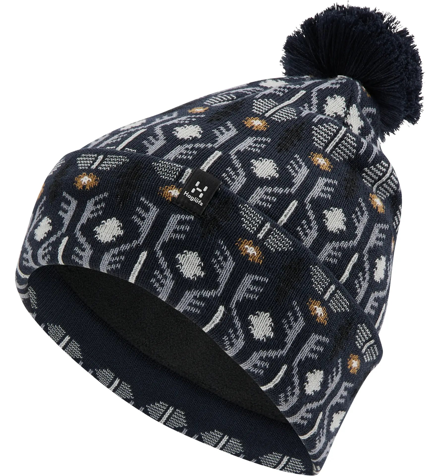 Haglofs Caciulă Haglöfs Mountain Jaquard Beanie – Tarn Blue Pattern