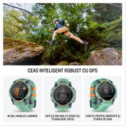 Garmin Instinct 3 AMOLED 45mm - Smartwatch Robust GPS - ediția limitată albastră