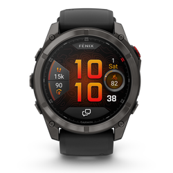 Garmin fenix 8 Pro AMOLED Sapphire 51mm - smartwatch premium GPS negru Titanium DLC