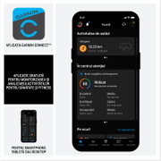 Garmin - Venu X1 - smartwatch cu GPS și AMOLED - Moss cu spate din titan argintiu și curea din nailon ComfortFit Moss