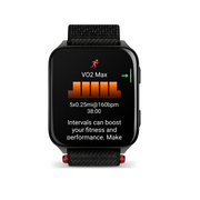 Garmin - Venu X1 - smartwatch cu GPS și AMOLED - Negru cu spate din titan argintiu și curea din nailon ComfortFit neagră