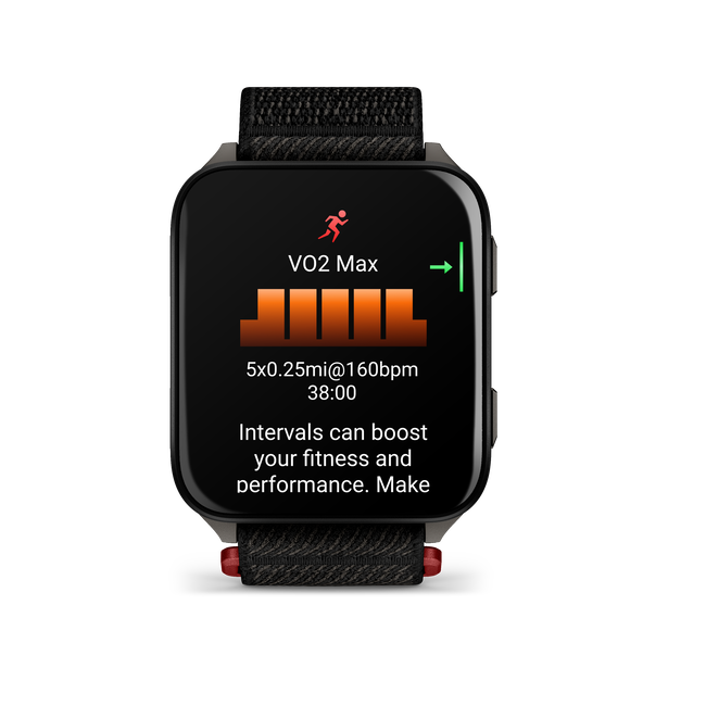 Garmin - Venu X1 - smartwatch cu GPS și AMOLED - Negru cu spate din titan argintiu și curea din nailon ComfortFit neagră