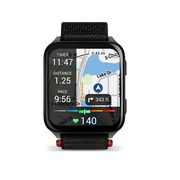 Garmin - Venu X1 - smartwatch cu GPS și AMOLED - Negru cu spate din titan argintiu și curea din nailon ComfortFit neagră