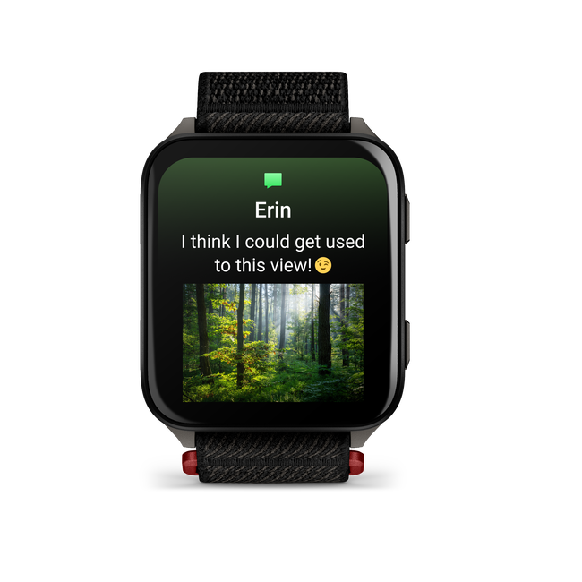 Garmin - Venu X1 - smartwatch cu GPS și AMOLED - Negru cu spate din titan argintiu și curea din nailon ComfortFit neagră