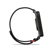Garmin - Venu X1 - smartwatch cu GPS și AMOLED - Negru cu spate din titan argintiu și curea din nailon ComfortFit neagră