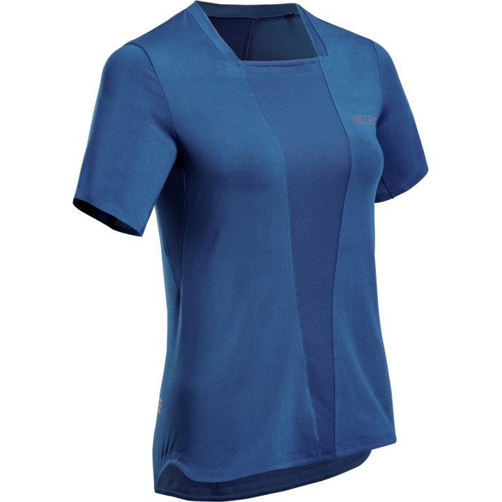 Sporting Goods CEP - tricou tehnic femei - the run shirt short sleeve v4 - blue