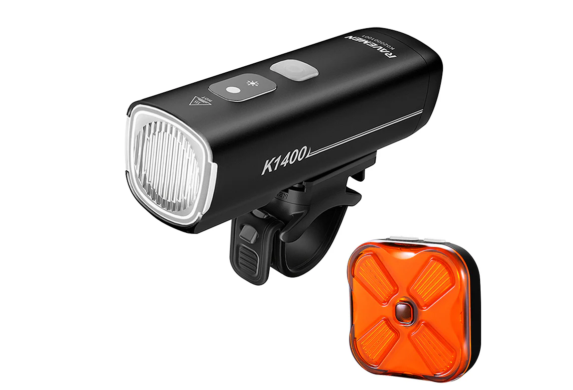 Ravemen Ravemen - set far + stop - LS34 (K1400+CL06) Fata 1400lm + Spate 50lm USB-C