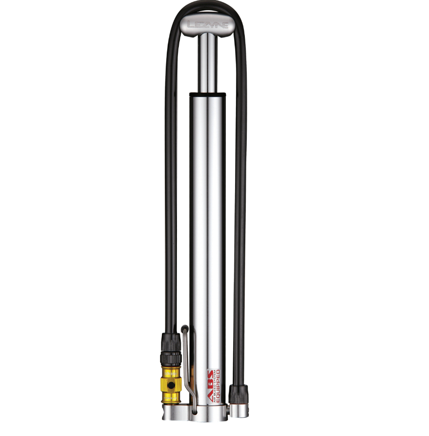 Lezyne Lezyne - mini pompa - Lezyne Hand Pump CNC HV Micro Floor Drive - 90 psi / 6,2 bar - argintiu