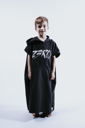 Z3R0D - prosop copii tip poncho - TRANSITION TOWEL KID - black