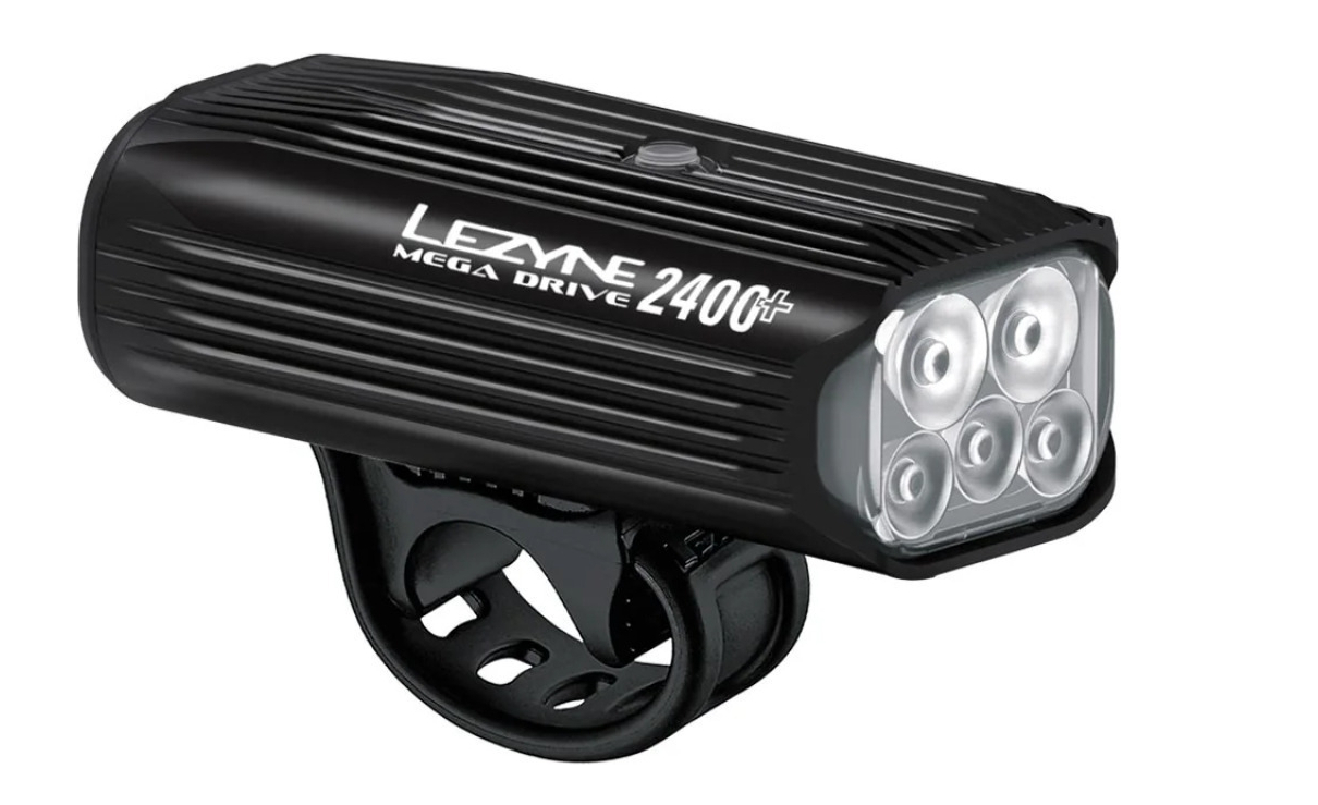 Lezyne Lezyne - Lumina fata far - MEGA DRIVE 2400+ - 2400 lumeni USB - negru