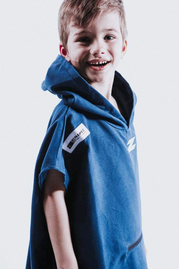 Z3R0D Z3R0D - prosop copii tip poncho - TRANSITION TOWEL KID - albastru navy