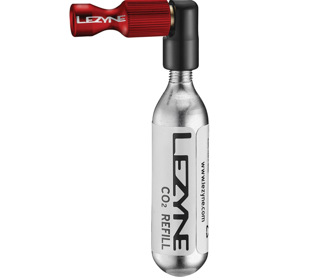 Bicycle Accessories Lezyne - mini pompa Co2 - Lezyne - Trigger Drive cu cartus 16g - rosu