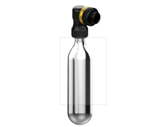 Lezyne Lezyne - mini pompa CO2 - Pump Twin Speed Drive CNC cu cartus 25g - argintiu