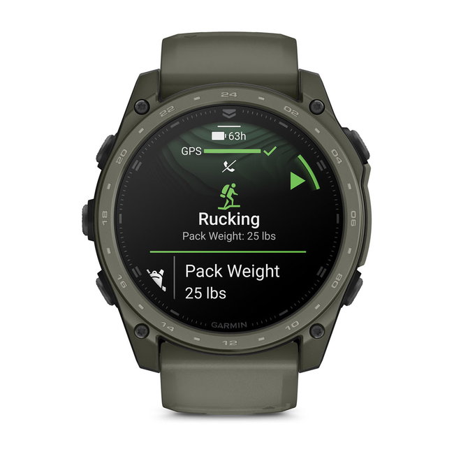 Garmin tactix 8 AMOLED Sapphire 51mm Cerakote - Smartwatch Tactic verde oliv