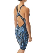 TYR - costum tehnic inot femei - Venzo Open Back - albastru