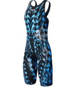 TYR - costum tehnic inot femei - Venzo Open Back - albastru