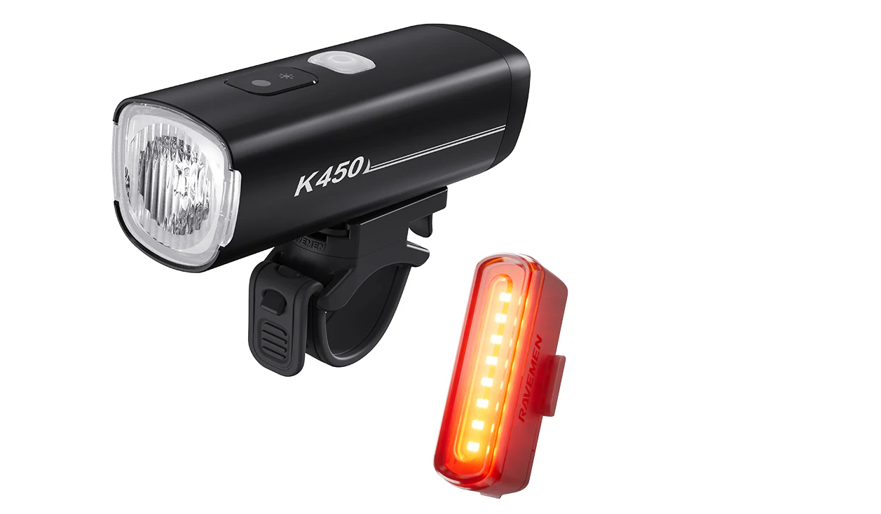 Ravemen Ravemen - set far + stop - LS31 (K450+TR30) Fata 450lm + Spate 30lm USB-C