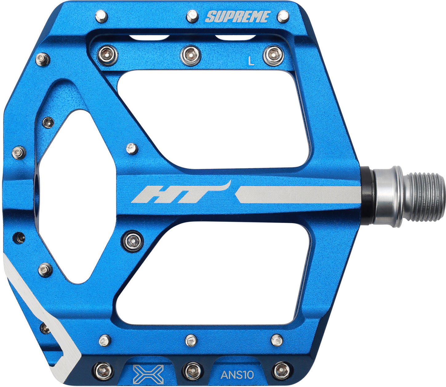 Bicycle Pedals HT COMPONENTS - pedale flat bicicleta MTB ANS10 Supreme Emil Johansson - albastru