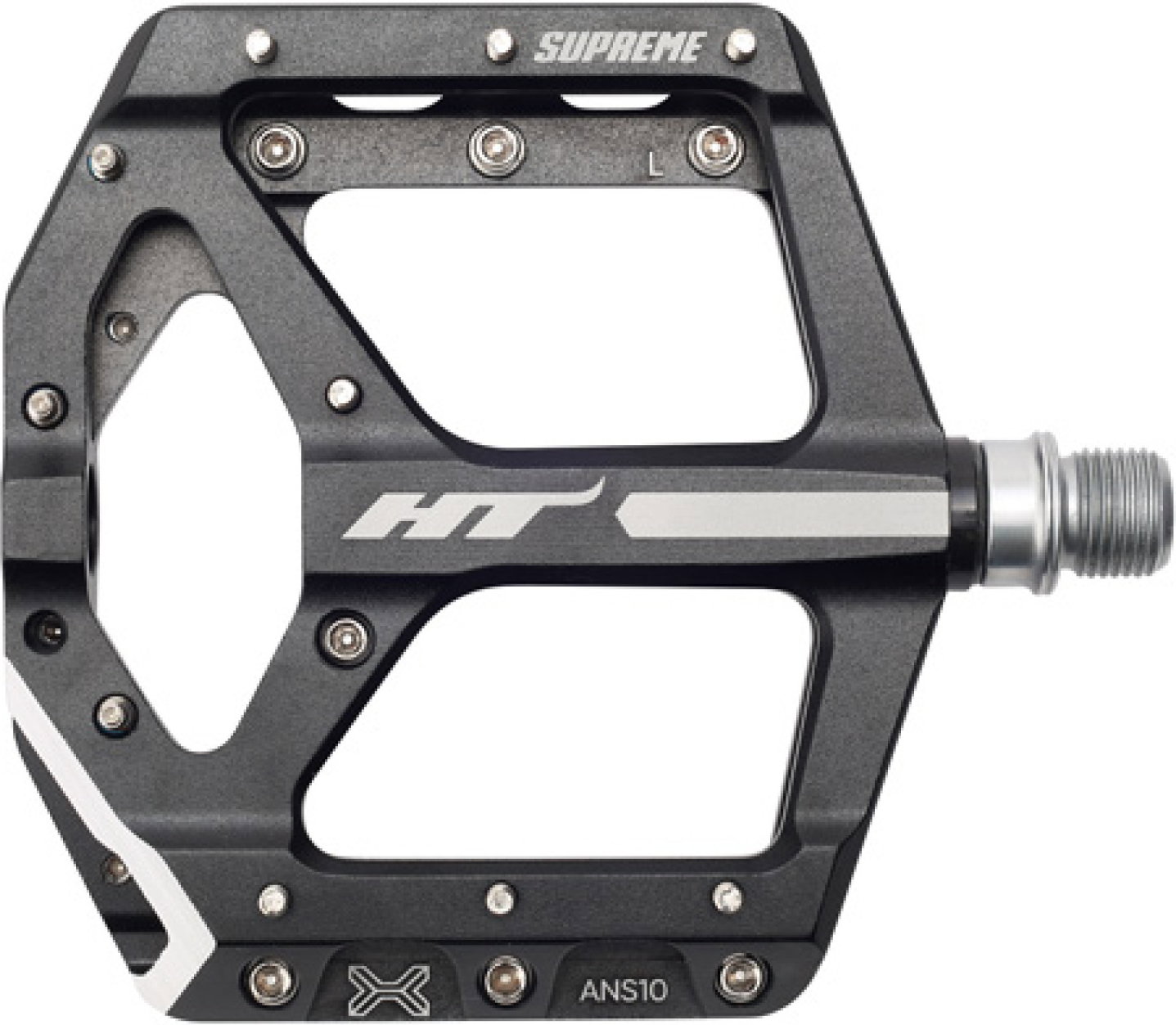 Bicycle Pedals HT COMPONENTS - pedale flat bicicleta MTB ANS10 Supreme Emil Johansson - negru