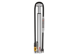Lezyne - mini pompa - CNC Micro Floor Drive Digital HPG - afisaj digital- 160 psi | 11 bar - argintiu