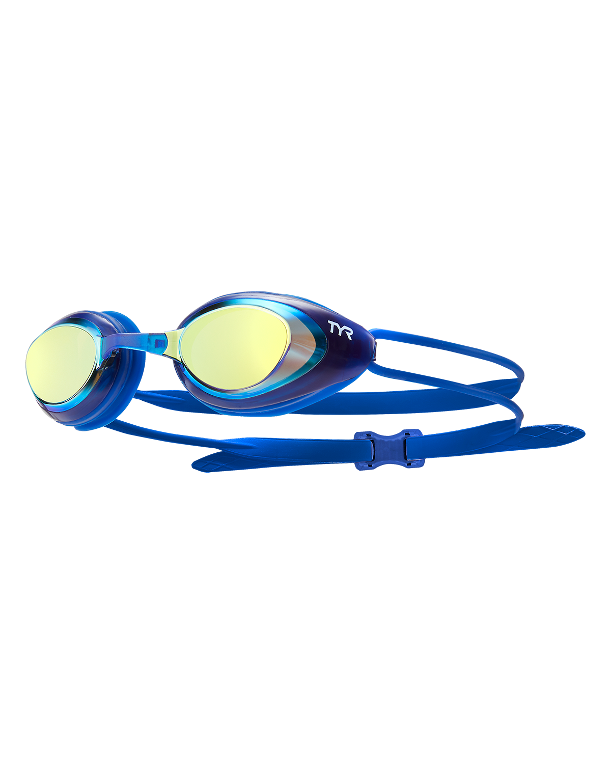 TYR Ochelari înot TYR BLACKHAWK Racing Goggles Mirrored - albastru | auriu - oglindă | competiție