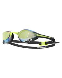 TYR - ochelari inot performanta - TRACER X ELITE Mirrored Racing Goggles - black | lime