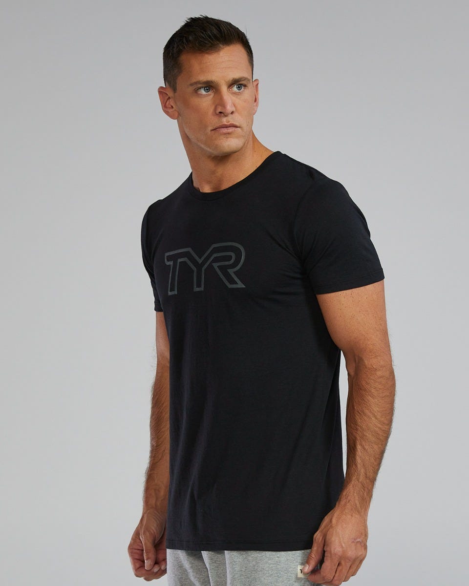 TYR Tricou tehnic TYR Ultrasoft Lightweight - negru | confortabil și durabil