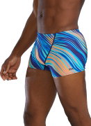 Costum înot TYR Riptide Square Leg - turcoaz/portocaliu | Durafast Elite